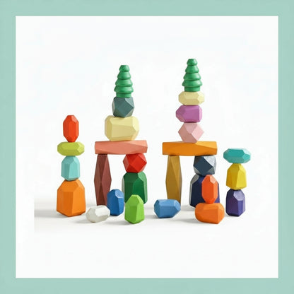 Lil' Roots™ Wooden Stacking Rocks