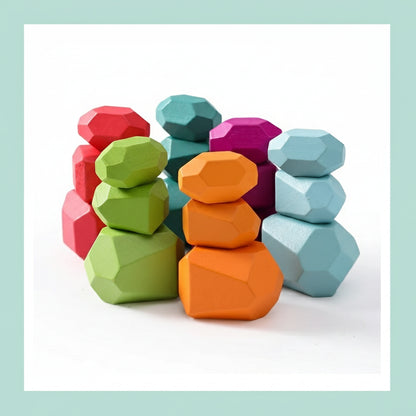 Lil' Roots™ Wooden Stacking Rocks