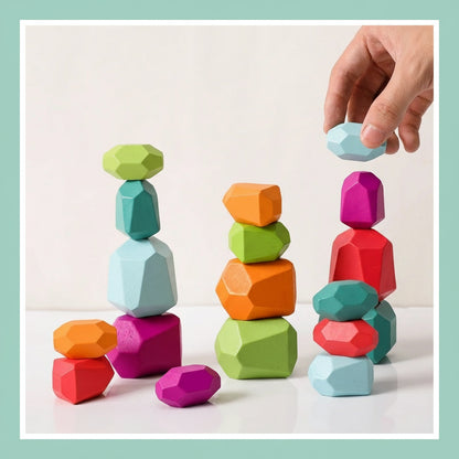 Lil' Roots™ Wooden Stacking Rocks