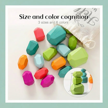 Lil' Roots™ Wooden Stacking Rocks