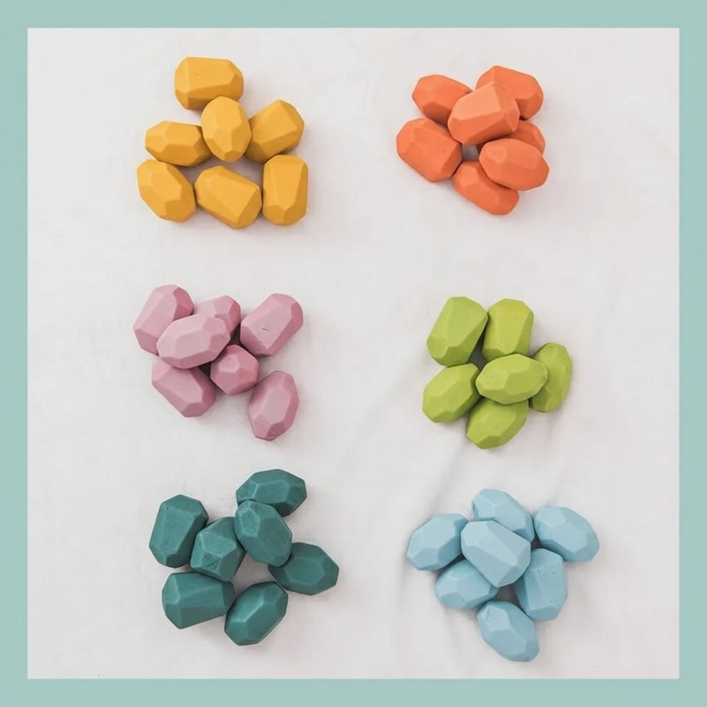 Lil' Roots™ Wooden Stacking Rocks