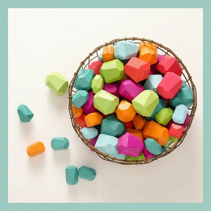 Lil' Roots™ Wooden Stacking Rocks